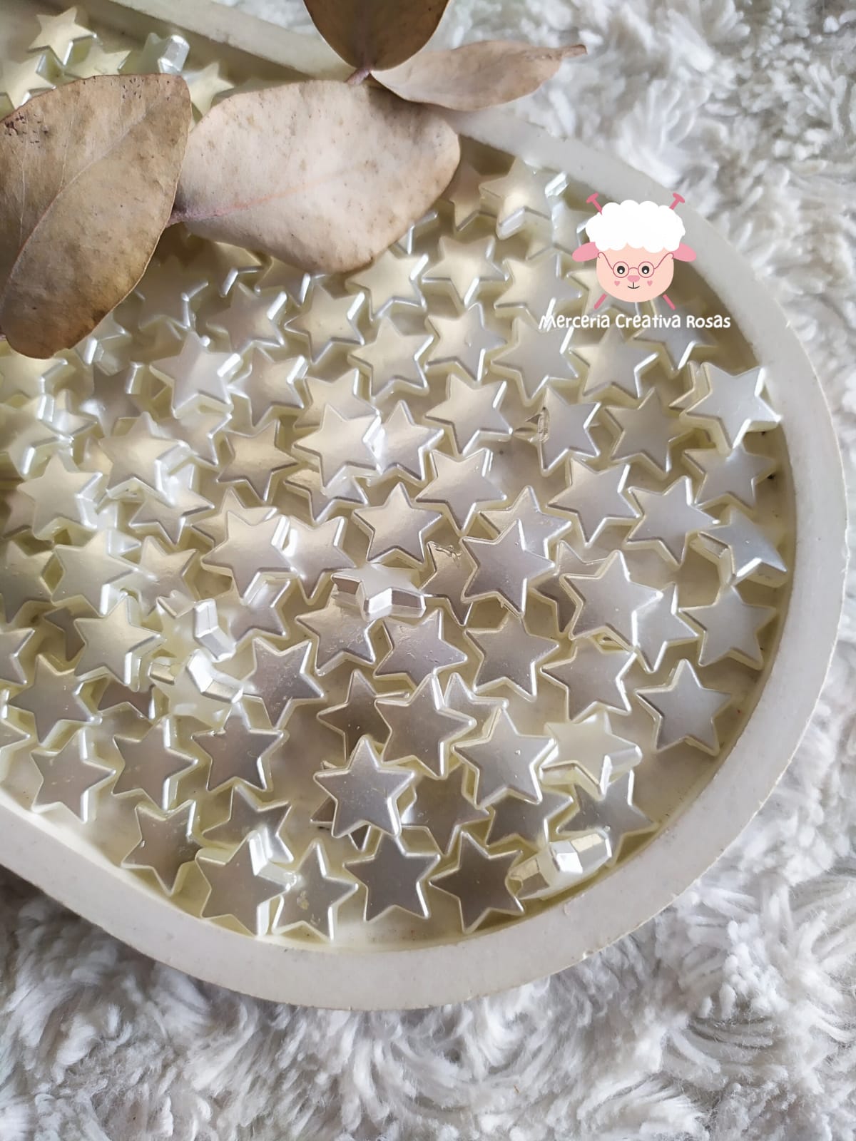 Cuenta estrellas medianas perladas