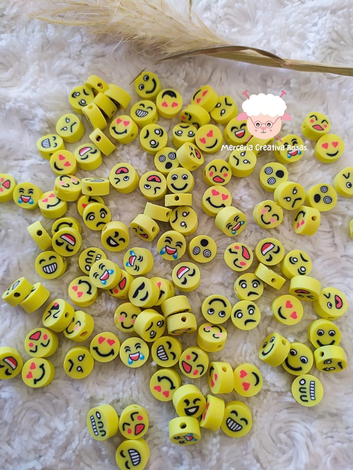 Fimo caritas amarillas emoji